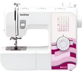 Brother RH127VP2 Hermano máquina de Coser de plástico/Aluminio Blanco/Rosa/Rojo 44.4 x 19.4 x 37 cm