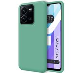Tumundosmartphone Funda Silicona Líquida Ultra Suave Verde para Vivo Y35 / Y22s