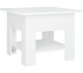 vidaXL Mesa de centro madera de ingeniería 55x55x42 cm Blanco, Negro, Roble Sonoma Mesita de Salón o Comedor o Auxiliar Mesa de Café Meuble Salón