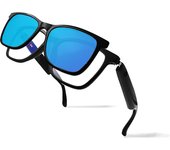 Gafas inteligentes GS05 con lentes magnéticas, gafas Bluetooth para mujeres y hombres, lentes polarizadas UV400/anti luz azul, gafas de música de oído abierto