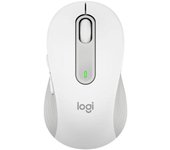 Mouse raton logitech m650 mediano optico wireless inalambrico blanco crudo