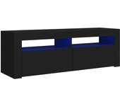 vidaXL Mueble de TV con luces LED 120x35x40 cm, Mueble de Salon, Mueble TV, Mueble TV salon, Mesa de TV, Mueble tele