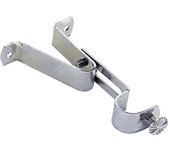 Soporte Barra 16 mm.Ø Cromo Frontal Extensible