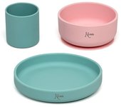 Kiokids Set Vajilla Silicona 3 Pcs