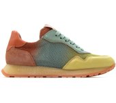 Hispanitas CHV253812 Zapatos sneakers de piel con cordones,suela de goma,rejilla,calado,deportivo casual,nobuk,ante, para señora
