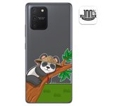 Tumundosmartphone Funda Gel Transparente para Samsung Galaxy S10 Lite diseño Panda Dibujos