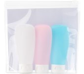 3Pcs/Set Refillable Bottle 30/60/100ml Travel Refillable Bottle Kit Portable Essence Shampoo Liquid Cosmetics Squeeze Bottles