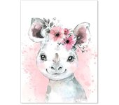 Baby Poster Name Personalized Girl Bedroom Kids Room Decoration Chambre bebe Fille Toile Murale Affiche Cuadros Decor