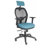 Silla de Oficina con Cabecero Piqueras y Crespo B3DRPCR Azul cielo