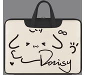 Peanuts White Dog Funda para portátil de Piel Óptica, hasta 14 pulgadas, Bolsa protectora portátil con Cremallera