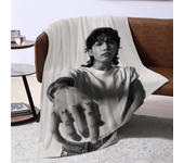 Kpop Singer Sofa Baby Blankets for Bed Fleece Blanket Furry Throw Throws Double Fluffy Soft Decorative Custom Blanket