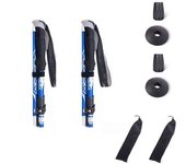 Trekking Poles Collapsible Hiking Poles - Aluminum Alloy Trekking Sticks with Quick Lock System, Telescopic, Collapsible, Ultralight for Hiking