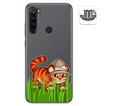 Tumundosmartphone Funda Gel Transparente para Xiaomi Redmi Note 8 (2019/2021) diseño Tigre Dibujos