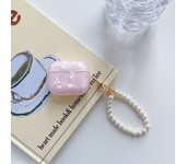 Pink Heart Girls Case for AirPods Pro Shell Texture Earphone Protective Cover for Airpods 2 3 3rd Soft IMD Case with Keyring