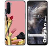 Tumundosmartphone Funda Gel Tpu para OnePlus Nord diseño Brochas Dibujos