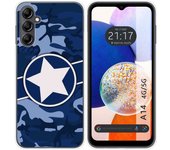 Funda Silicona para Samsung Galaxy A14 4G / 5G diseño Camuflaje 03 Dibujos