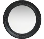 Espejo de pared estilo Barroco Negro 50 cm, Espejo de maquillaje