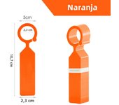 100PCS 10.7x2.3CM Plastic Garden Hanging Plant Tags Ring Label Hook Tree Marker Nursery Stake Greenhouse Bonsai Collar Signs