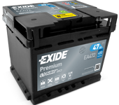 Batería de coche Exide EA472 Premium. 12V - 47Ah/450A (EN) Caja LB1