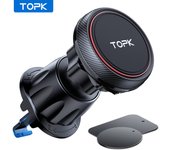 TOPK Magnetic Car Phone Holder Stand Magnet Car Mount Support GPS Mobile Bracket in Car Air Vent For iPhone 14 13 Samsung Xiaomi