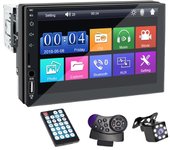 Car Radio 7 Inch 1 Din MP5 Multimedia Player Touch Screen FM ISO Power Aux Input Bluetooth USB Mirror Link Universal Autoradio