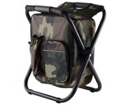 Mochila Térmica 3 en 1 con Silla Ajustable-Nevera Portátil Impermeable para Camping, Playa y Pesca, Diseño Multifunción y Compacto