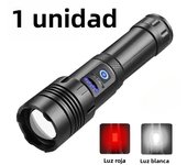 Super Powerful LED Flashlight With Side Lights High Power Torch Light Tactical Flashlight USB Rechargeable Camping Lamp