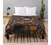 Black Cat Soft Throw Blanket Microplush Warm Blankets Lightweight Tufted Fuzzy Flannel Fleece Throws Blanket for Bed Sofa Couch