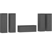 vidaXL Muebles para TV 3 piezas madera maciza de pino, Mueble de Salon, Mueble TV, Mueble TV salon, Mesa de TV, Mueble tele