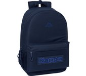 SAFTA - MOCHILA ADAPT.CARRO KAPPA "BLUE NIGHT" 46x30 cm - Mochila con Asas Ajustables y Espalda Ergonomica - Mochila con Compartimientos con Cremallera - Mochila Diseño Único y Licencia Oficial By KAPPA "BLUE NIGHT"