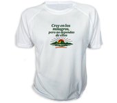 MERCHANDMANIA CAMISETA frase motivadora ejercicio gimnasio milagro deporte tshirt