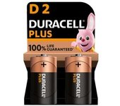 DURACELL Pila Alcalina DURACELL Plus Power D - LR20 1,5V (Blister 2 Unid.) Ø34,2x61,5mm - 38003 Lr-20 / d Pilas / Baterías / Cargadores Pilas AAA