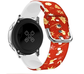 20mm 22mm Christmas Silicone Strap For Huawei Watch GT5Pro/GT2 3 4 5 46mm 42mm Sport Band For Samsung Watch 3 4 5 6 7 40 44mm