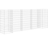 vidaXL Jardinera de gaviones forma de H alambre de acero Dimensiones 260 x 40 x 40 cm,  260 x 40 x 60 cm,  260 x 40 x 80 cm y mas