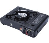 Cocina Hornillo Portátil Dual, Funciona con Cartucho de Gas o Botella de Gas Externa. THULOS TH-GS019