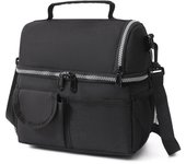 10L Portable Thermal Lunch Bag Food Box Durable Waterproof Office Cooler Lunch Box Ice Insulated Case Camping Oxford Dinner Bag
