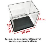 Transparent Acrylic Display Box Suitable For Toy Figures, Collectibles, Assembled Cube Display Box Holder Dustproof Storage Box