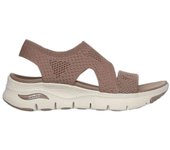 Sandalias Skechers Arch Fit para mujer en color marron