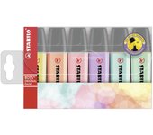 STABILO - Boss Original Pastel marcador 6 pieza(s) Punta de cincel Lila, Menta, Melocotón, Rosa, Turquesa, Amarillo 70/6-2