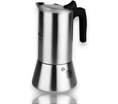 Cafetera de Acero Inoxidable - Cafetera con Capacidad para 9 Tazas - Ideal para Cocinas a Gas, Eléctrica y Vitrocerámica - Cafetera Certificada TÜV Rheinland - LifeStyle.