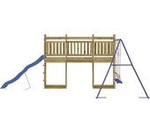 vidaXL Parque infantil de exterior madera de pino impregnada