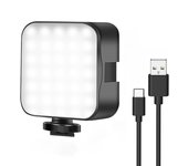 LED Video Light Portable Photography On-Camera 6500K Mobile Phone IPad Selfie Livestreaming Fill Lamp Camcorder Gopro Vlog Lamp