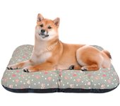 DAMDAM GO Cama Perro Mediana de Tela, Cama Perro Ortopédica Extra Grande, Cama para Mascotas, Colchoneta Mascotas para Transportín y Hogar