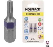 Wolfpack Destornillador Torx T15 (2 Piezas) Acero S2 Al Cromo Vanadio