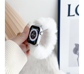 Cute Fur Fluffy Plush Watch Strap for Apple Watch Band 44mm 49mm 42mm Correa Belt Bracelet IWatch Series 9 8 7 6 5 3 SE Ultra 2
