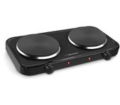 Esperanza ekh010k cocina eléctrica, top, 2 campos de calentamiento, negro