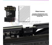 RTX4090 PSU 12VHPWR Adapter GPU Steering Connector 16Pin 16P ATX3.0 600W Elbow 12+4Pin Wiring Artifact Black/Silver