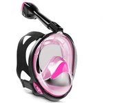 Máscara de buceo para adultos y niños, cara completa, transpirable, snorkel, equipo de natación para miopía, gafas respiradoras secas completas subacuáticas