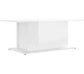 vidaXL Mesa de centro madera de ingeniería 102x55,5x40 cm Blanco, Negro, Roble Sonoma Mesita de Salón o Comedor o Auxiliar Mesa de Café Meuble Salón