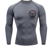 Baki Print Compression Shirts for Men Athletic Quick Dry Tshirts Tees Tops Gym Workout Fitness Undershirts Baselayers Rash Guard